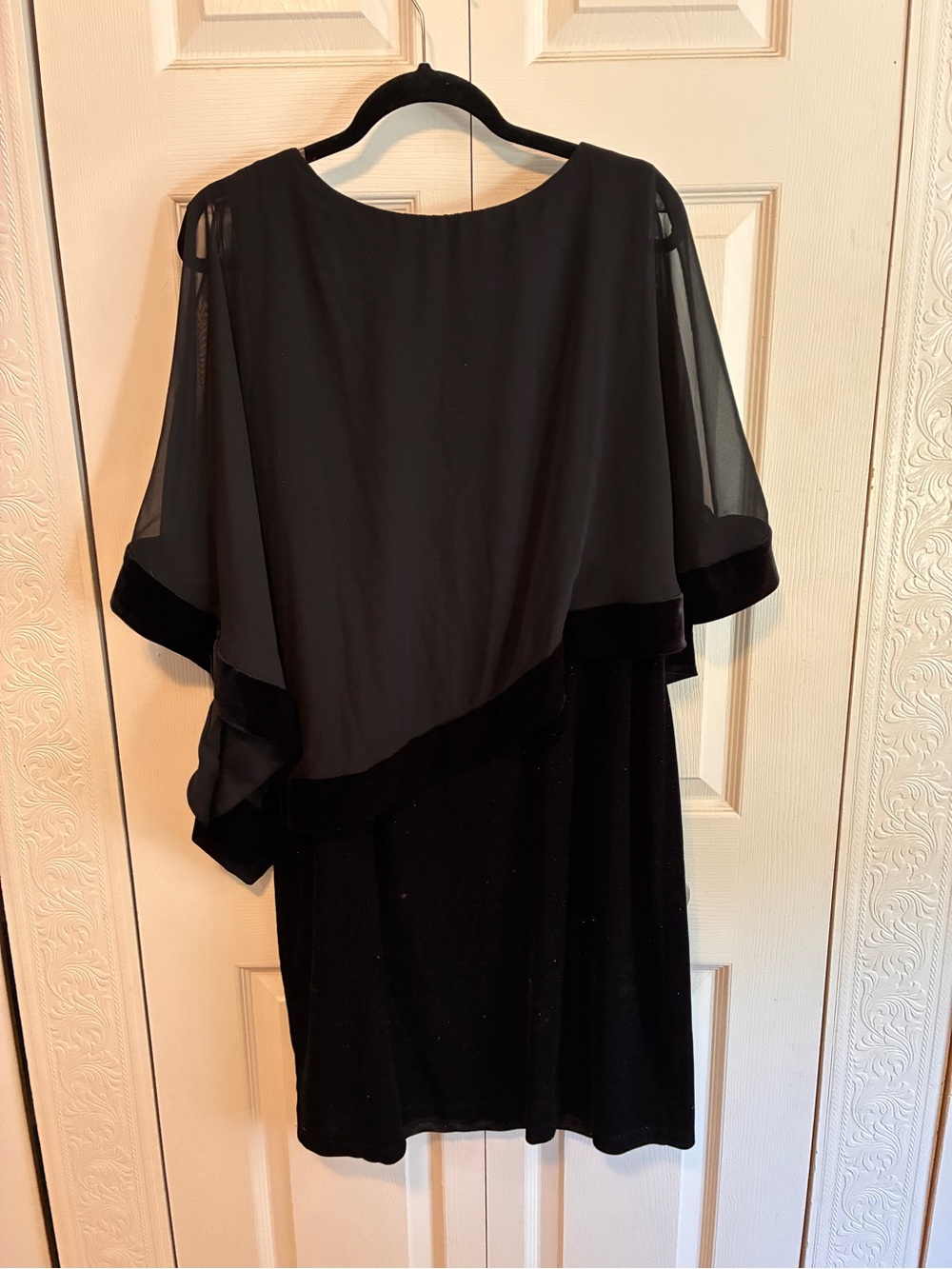 Elegant Black Overlay Cocktail Dress